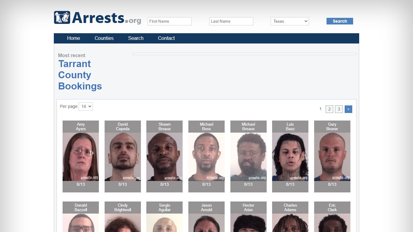 Tarrant County Arrests and Inmate Search